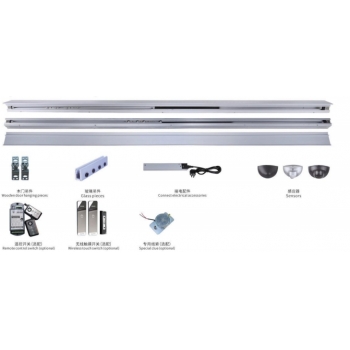HXM curved double opening projection sliding door